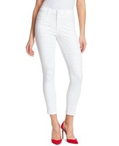 Skinnygirl Fritzo Studded Front Mid Rise Skinny Jeans Womens, 25, White - £103.38 GBP