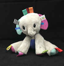 Bright Starts Taggies Elephant Baby Plush Sensory Toy Lovey Baby Gift - £12.43 GBP