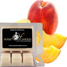 Juicy Peaches Eco Soy Wax Candle Wax Melts Clam Packs Hand Poured Vegan - £11.19 GBP+