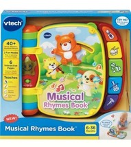 VTech Musical Rhymes Educational Book for Babies - $26.41