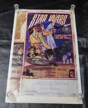 1982 Star Wars Fan Club Poster New Hope Style D Reprint 22x34 - £48.83 GBP