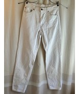 VTG Levis Jeans 34x34 White 550 Relaxed Tapered Grunge Made in USA 90s D... - $39.59