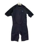 Youth Kids 3/2mm Neoprene Thermal Shorty Wet Suit Navy/Black XXL - £17.12 GBP
