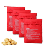 4PCS Reusable Express Microwave Potato Bag Saving Time Baking Fabric Pou... - $15.19