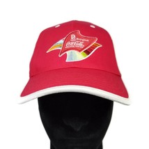 Coca Cola 2008 Bejing Olympics Hat Cap Adult Red One Size Adjustable Structured - £9.47 GBP