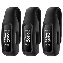 3-Pack Clip Case Accessory For Fitbit Inspire 3/Inspire 2, Black+Black+B... - £14.08 GBP