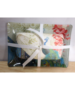 Fringe Peacock Glass Tray &amp; Scented Soap Set New in Original Wrapping 6 Oz. - £14.15 GBP