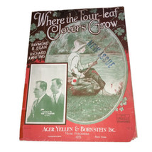 Vintage  &quot;Where the Four-Leaf Clovers Grow&quot; Sheet Music  1925 - $12.08