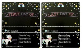 First &amp; Last Day of School Chalkboard 10 x 12 Inch Double Sided Back to School - £15.02 GBP