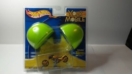 2002 Hot Wheels Yolk Mobile Blast Lane Gold Chopper Motorcycle w/Slime Gel - $8.03