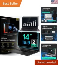 Professional Privacy Filter for 14 Inch Screens - 16:9 Aspect Ratio, Ant... - $61.50