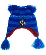 Older Sega Sonic The Hedgehog Winter Warm Beanie Laplander Hat w/4 Tassels - £36.82 GBP