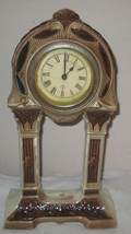 PORCELAIN MANTEL OR DESK CLOCK WIND UP (NON WORKING) - £21.17 GBP