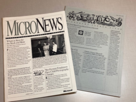 Rare 1996 Microsoft Newsletter &quot;MicroNews&quot; Vintage Tech Collectible w/ C... - $247.12 MXN