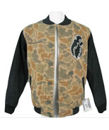 NEW Burton Heritage Field Varsity Jacket!  Camo Wool With Black Leather ... - $150.43 CAD