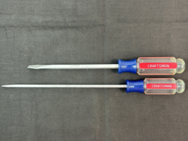 2 Craftsman Screwdriver 3/16 &amp; 1/4 Flathead Slotted 41584 &amp; 41248 Series... - $14.85
