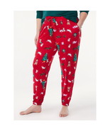 Joyspun Women&#39;s Brushed Hacci Knit Sleep Joggers, Multicolor Size L (12-14) - $24.18 CAD