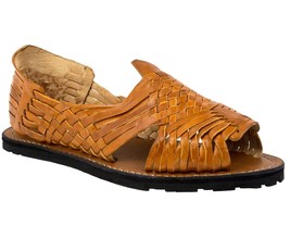 Mens Chedron Sandals Mexican Huaraches Genuine Leather Handmade Woven Op... - £23.73 GBP