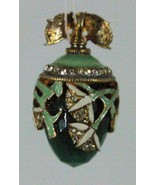 Russe Argent Fabergé&#39; Réplica Œuf Pendentif 14-008 Beau Décor Avec / Gemmes - £68.26 GBP