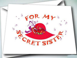 6 FOR MY SECRET SISTER GREETING CARDS W/ ENVELOPES FOR RED HAT LADIES OF... - $12.19