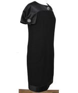 CHANEL Black Dress Satin Shift Cap Sleeve Gripoix Sz 38 Pre-Fall 2015 - £1,286.24 GBP