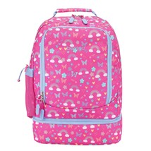 Kids 2-In-1 Backpack &amp; Insulated Lunch Bag (Rainbows And Butterflies) - £47.66 GBP