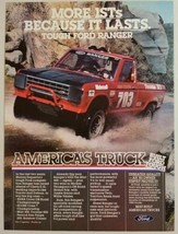 1984 Print Ad Ford Ranger Pickup Truck Manny Esquerra Off Road Racing - $13.78