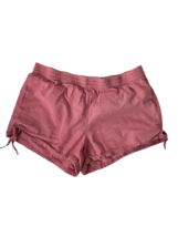 MADEWELL Womens Shorts Pull On Side Tie Elastic Waist Pink Size Large L - £9.05 GBP