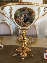 ANTIQUE SEVRES STYLE PORCELAIN AND GILT BRONZE CENTER PIECE - $2,495.00