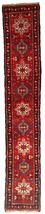 Handmade vintage Persian Karajeh runner 1.9&#39; x 10.2&#39; (57cm x 313cm) 1960... - $692.99