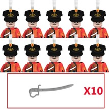 10PCS Military Figures Napoleonic Series Building Blocks Weapons BricksN018 - £25.95 GBP