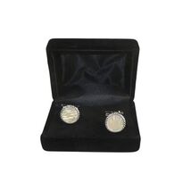 Men J.Valintin Cufflinks by Vitorofolo for French Cuff Shirt V35-33 Pearl image 2