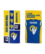 Los Angeles Rams Official NFL Jersey or Colorblock Personalized Beach Towel - €42,92 EUR