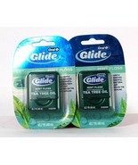 2 Count Oral-B Glide Detoxifying MInt Floss With The Freshness Of Tea Tr... - £11.00 GBP