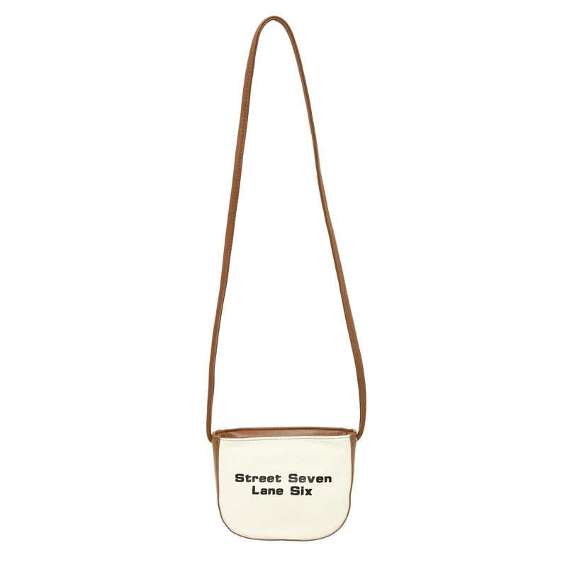Mini Canvas Women&#39;s Bag Letter Shoulder Cross Bag Female Messenger Bag Y2K Eco B - £23.58 GBP