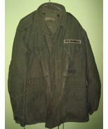 Vietnam Era USMC M-1965 M65 FIELD JACKET SIZE REGULAR MEDIUM USED DIRTY - $1,899.95 MXN