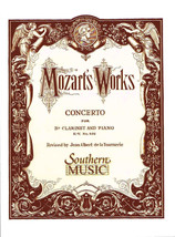 Mozarts Works Concerto for Bb Clarinet &amp; Piano K.-V. No. 622 (HL03773901) - £10.23 GBP