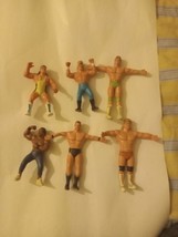 1990 WCW Rubber Wrestling Action Figure LOT OF 6 Sting Luger Steiner Pillman - £45.08 GBP