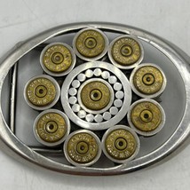 Vintage 357 R P Magnum Bullet Belt Buckle Custom Machine Shop Handmade 80&#39;s - £48.21 GBP