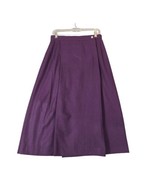 Vtg Portraits by Northern Isles Womens Size 12 Midi Skirt Purple Wool Ma... - £13.95 GBP