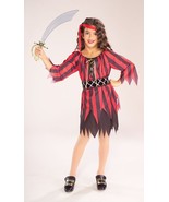 DELUXE CHILDREN&#39;S PIRATE GIRL HALLOWEEN COSTUME SIZE LARGE 12-14 - £10.82 GBP