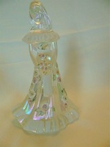 FENTON ART GLASS HAND PAINTED CRYSTAL BRIDESMAID DOLL FIGURINE BY L. LUCAS - £71.20 GBP
