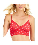 INC International Concepts Womens Lace Trim Bralette Kissed Lips Medium - $12.26