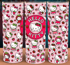 Hello Kitty Strawberry Delight Fusion Coffee Cup Mug Tumbler 20oz - £15.80 GBP