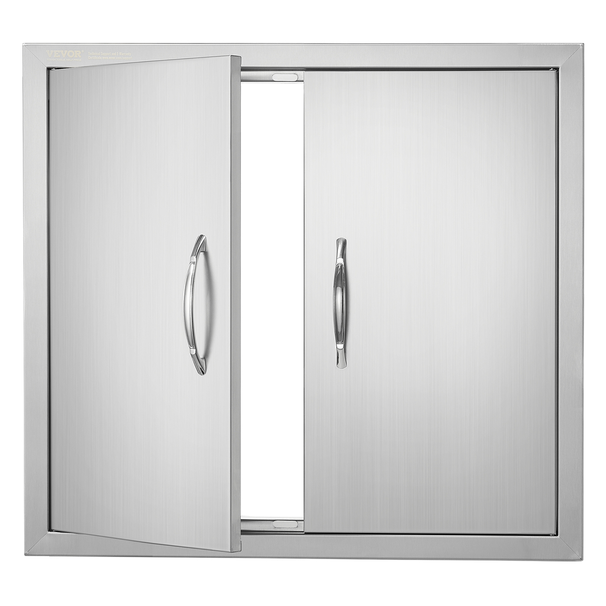 VEVOR BBQ Access Door, 26W x 24H in, 2 Outdoor Kitchen Door,  Flush Moun... - $56.99