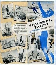 1950 Massachusetts Vacation Brochure Bay State Year Round  - $17.87