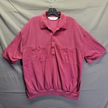 Classics By Palmland Shirt Mens XL Golf Short Sleeve Banded Polo Front Pockets - £17.51 GBP