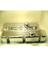Big Block Chevy Tall Valve Covers with Breathers Chrome Steel USED - $59.99
