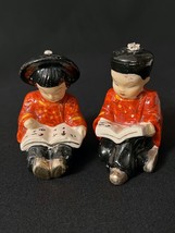 Rare Vintage Japanese Boy and Girl Salt &amp; Pepper Shakers - £19.93 GBP
