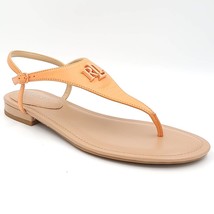 Lauren Ralph Lauren Women Flat Slingback Sandals Ellington Size US 5.5B Coral - £50.09 GBP